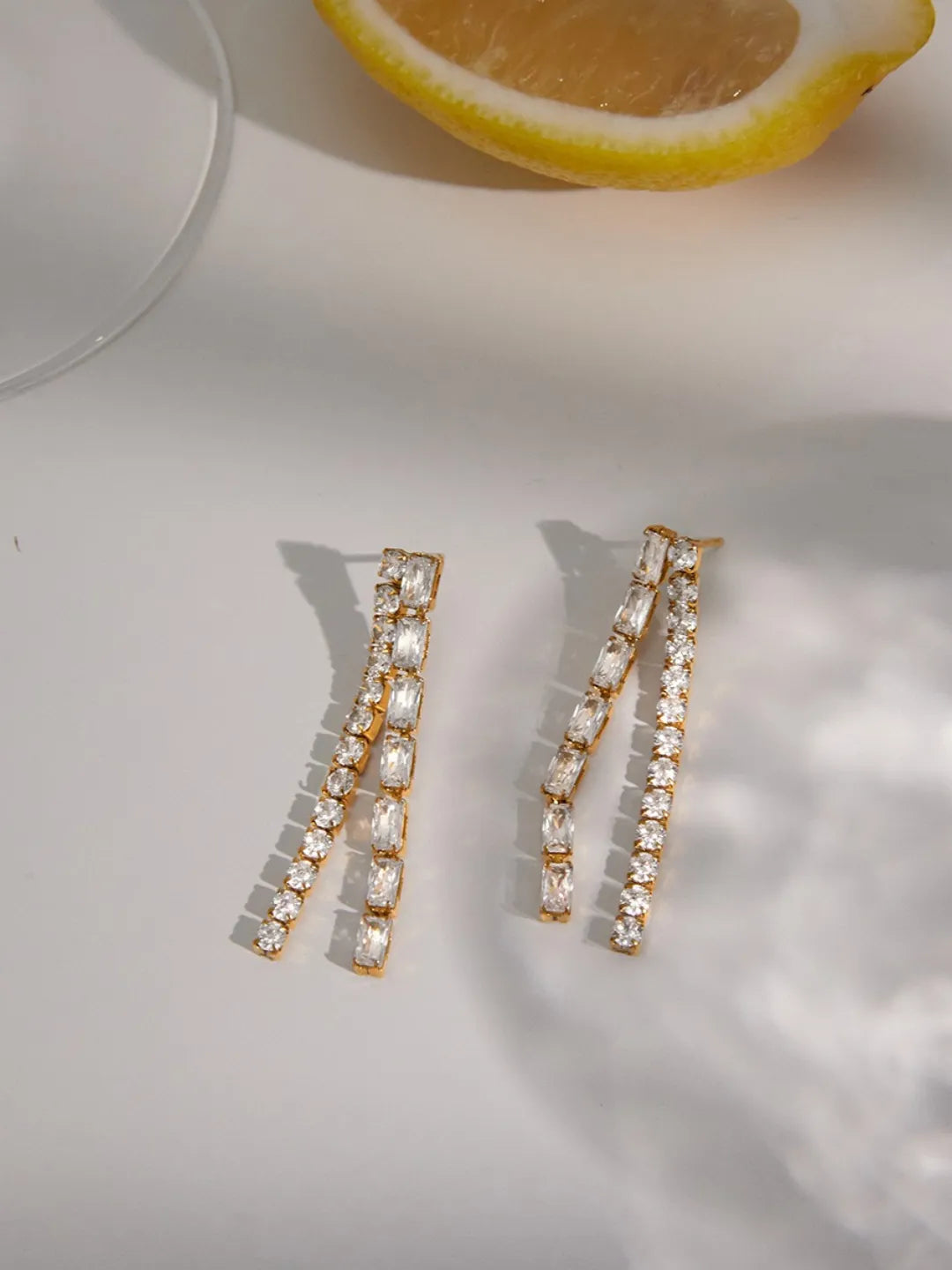 CZ STATEMENT EARRINGS