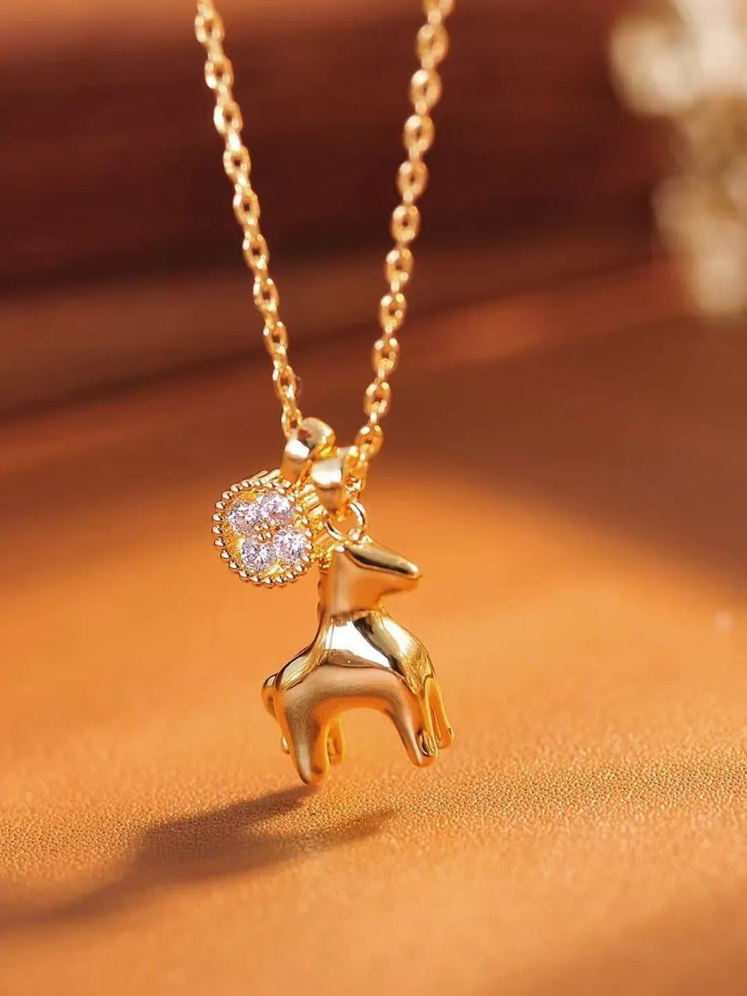 GOLD COIN PONY NECKLACE