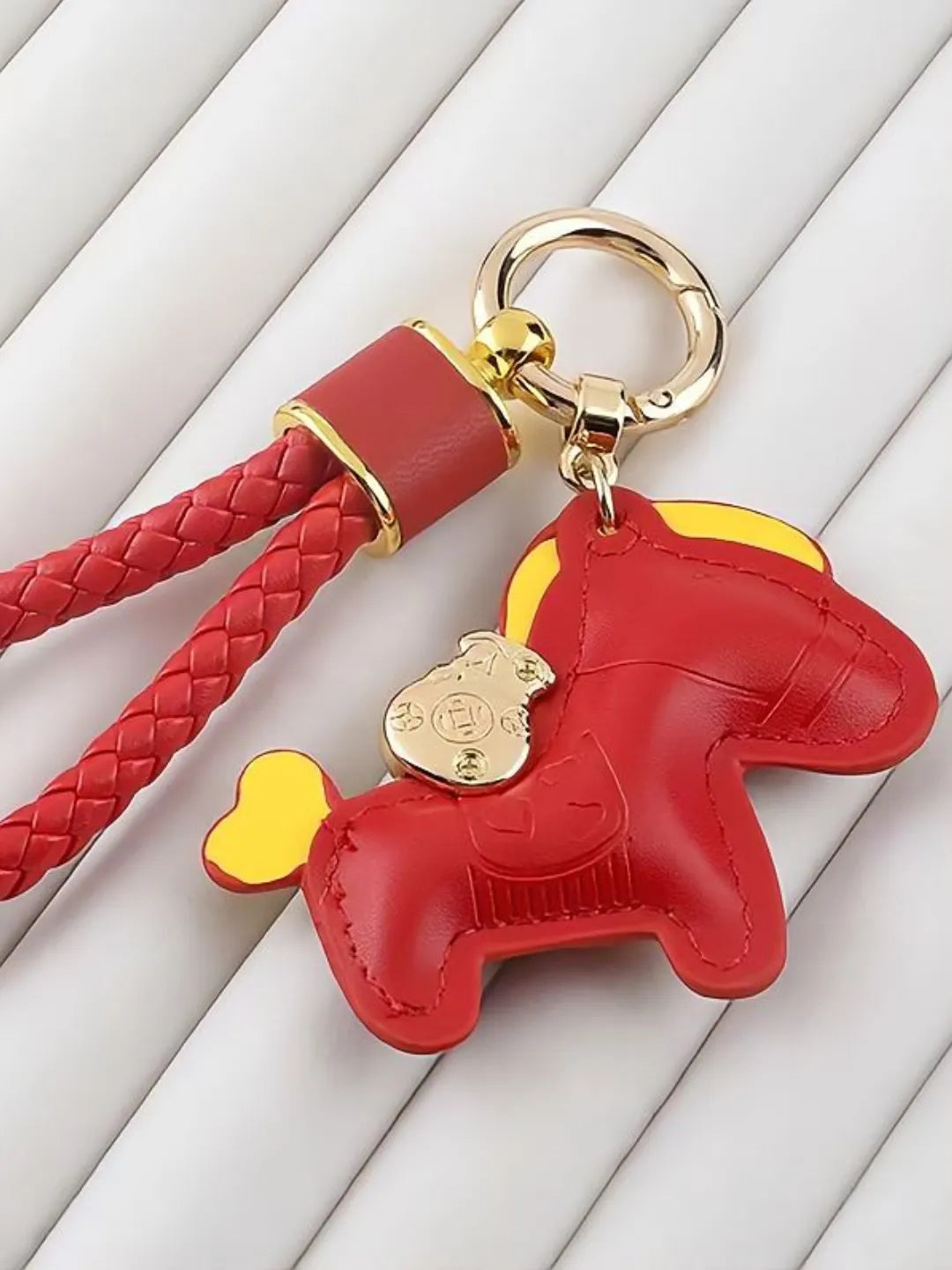 LEATHER HORSE CHARM