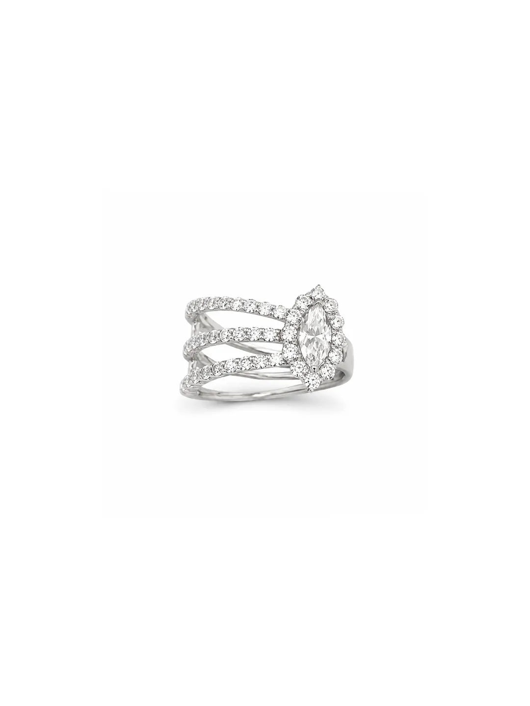 TRIPLE MARQUISE RING
