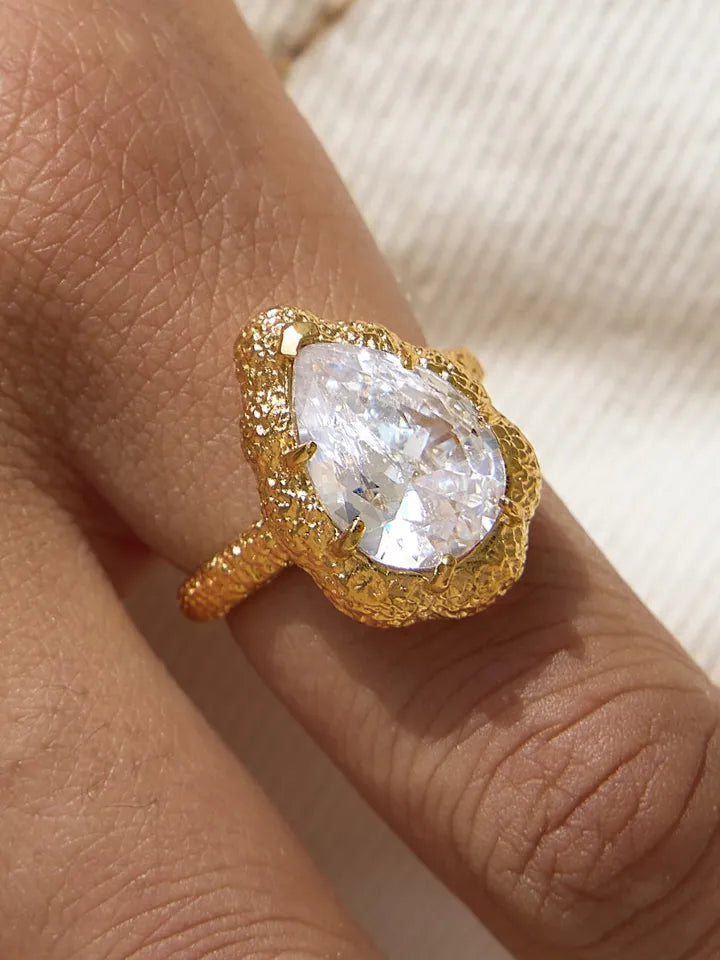 GLITTER ZIRCON RING
