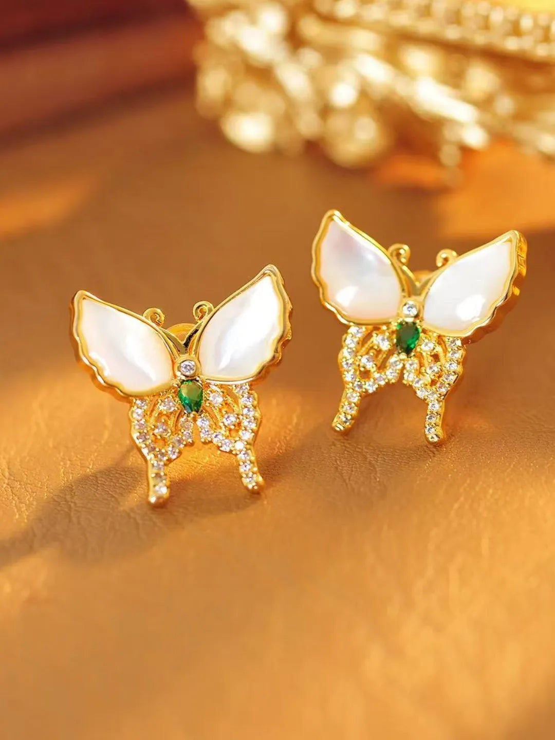 PEARL BUTTERFLY EARRINGS
