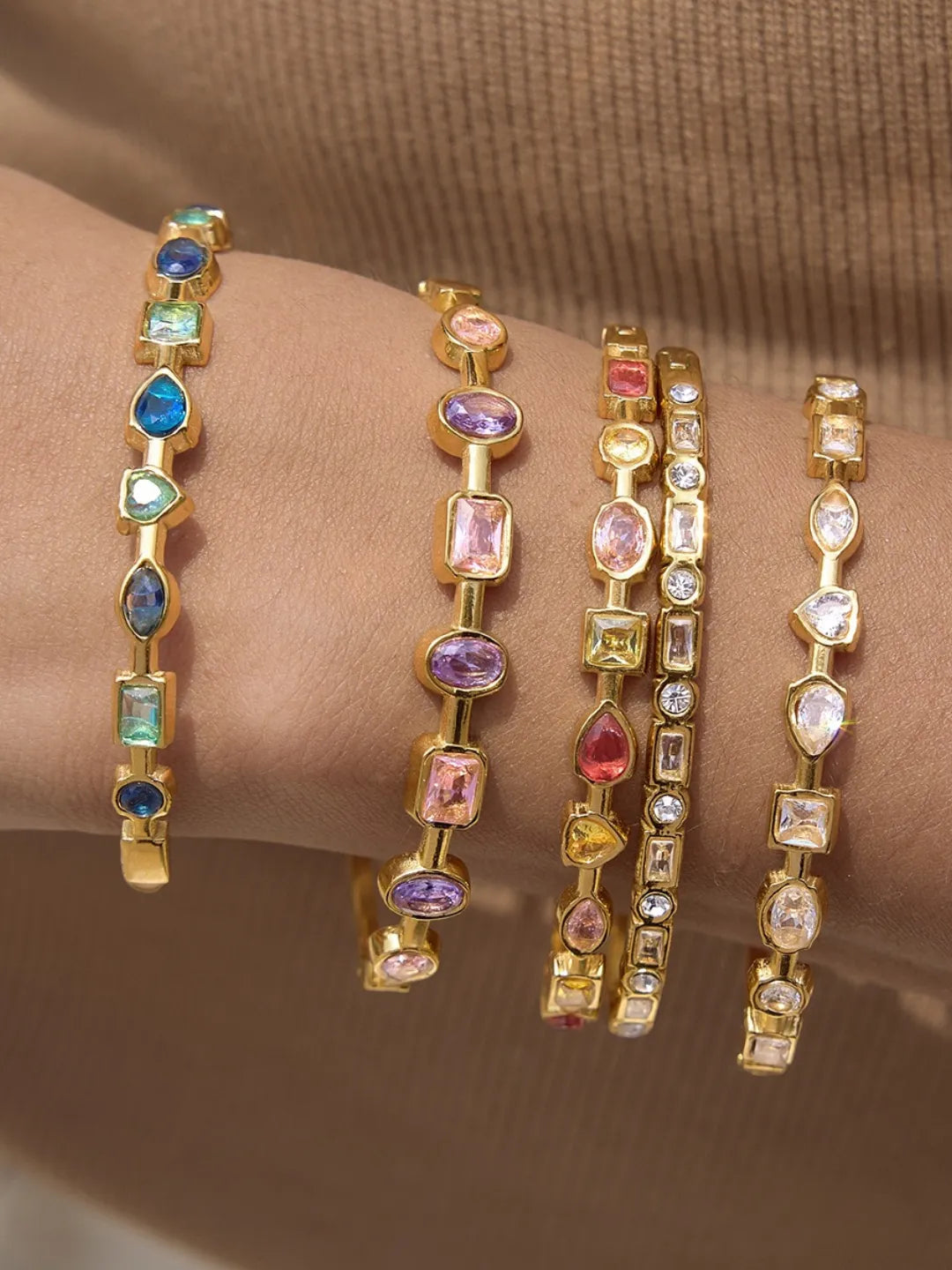 COLOR ZIRCON BANGLE