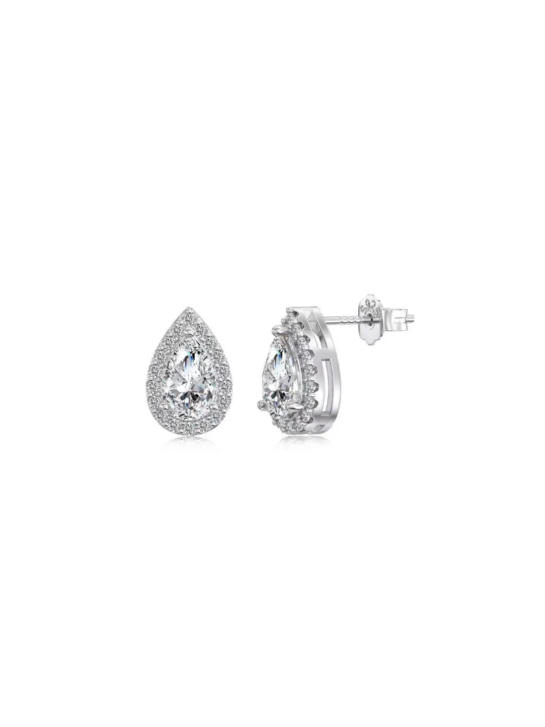 TEARDROP SOLITAIRE CZ JEWELRY