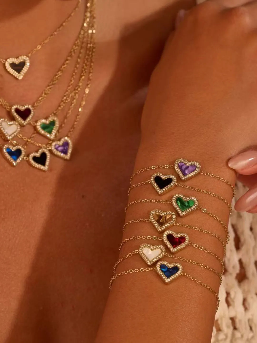 PAVE HEART BRACELET