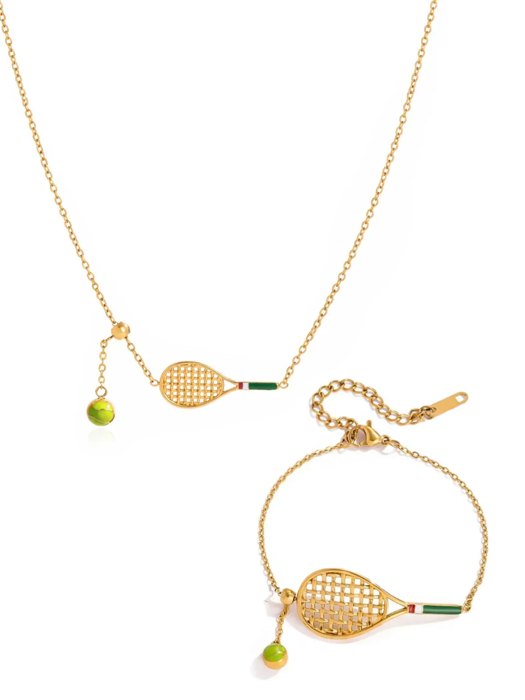 SPORTY TENNIS CHARM SET
