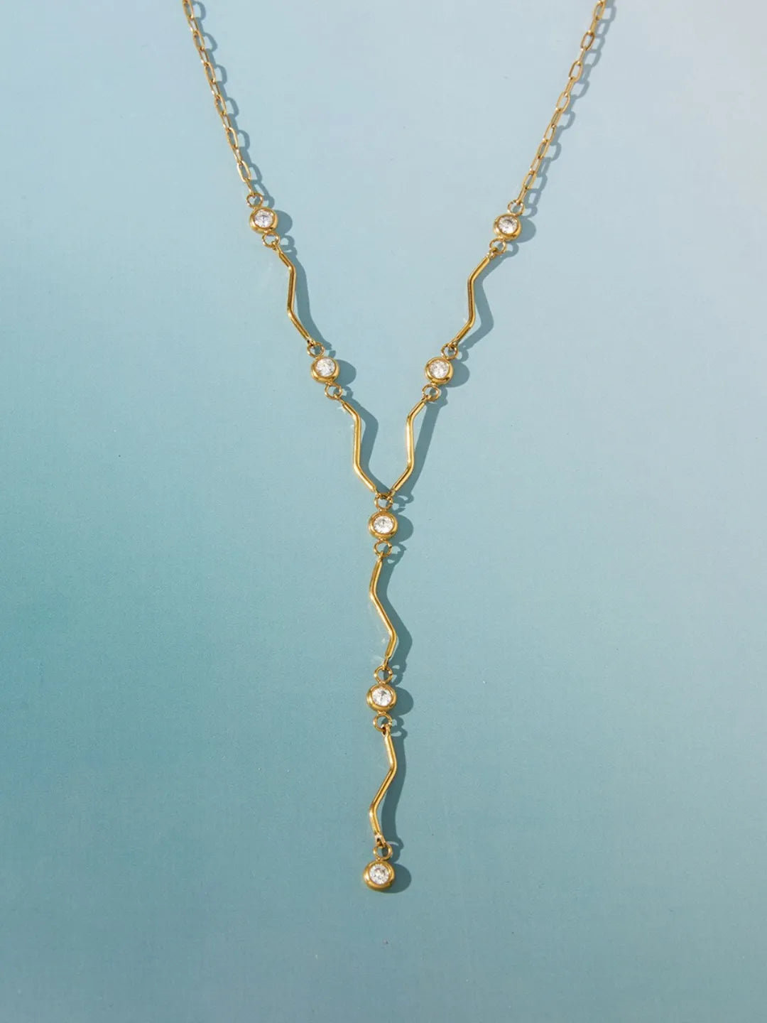 CZ Y NECKLACE