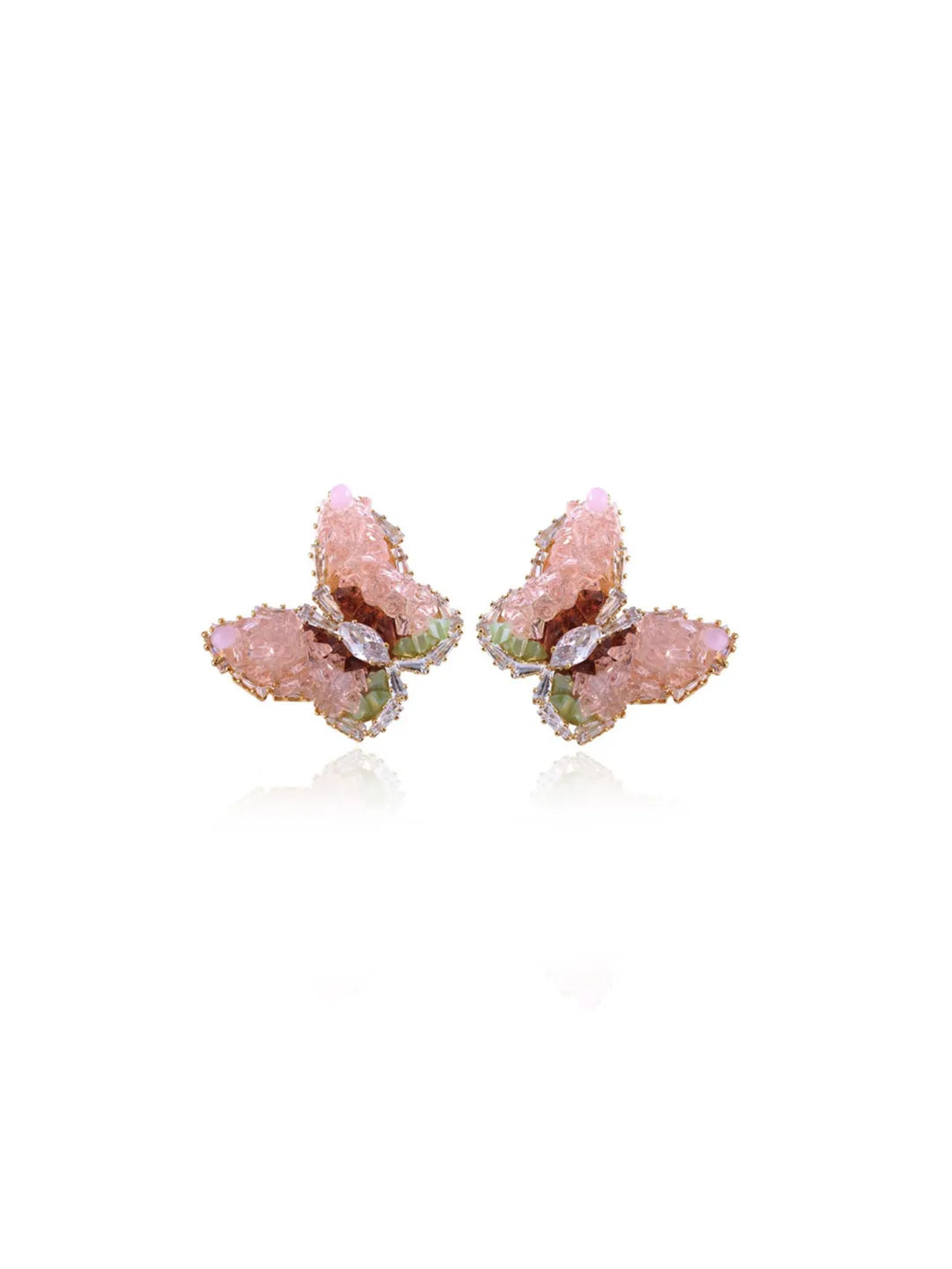 CRYSTAL BUTTERFLY EARRINGS
