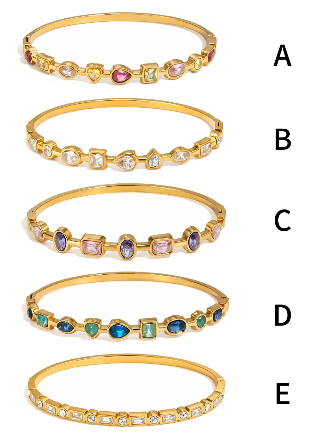 COLOR ZIRCON BANGLE