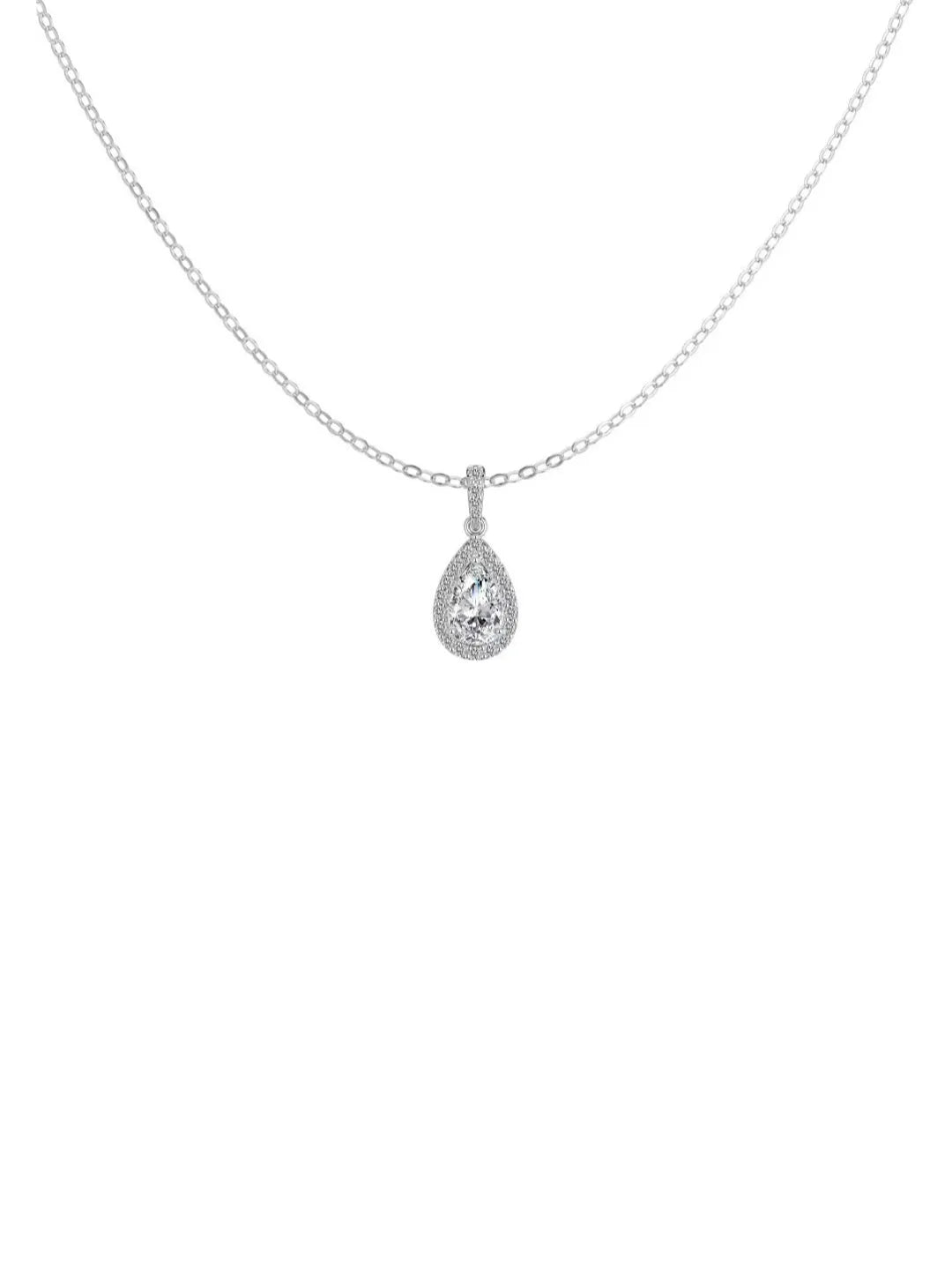 TEARDROP SOLITAIRE CZ JEWELRY