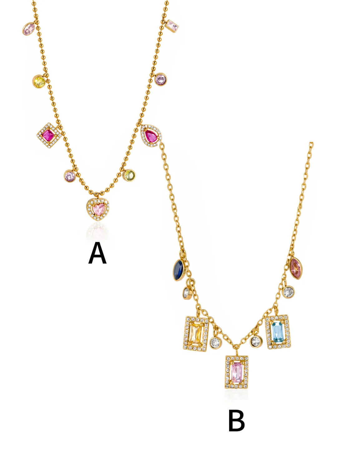 COLOR ZIRCON PENDANT