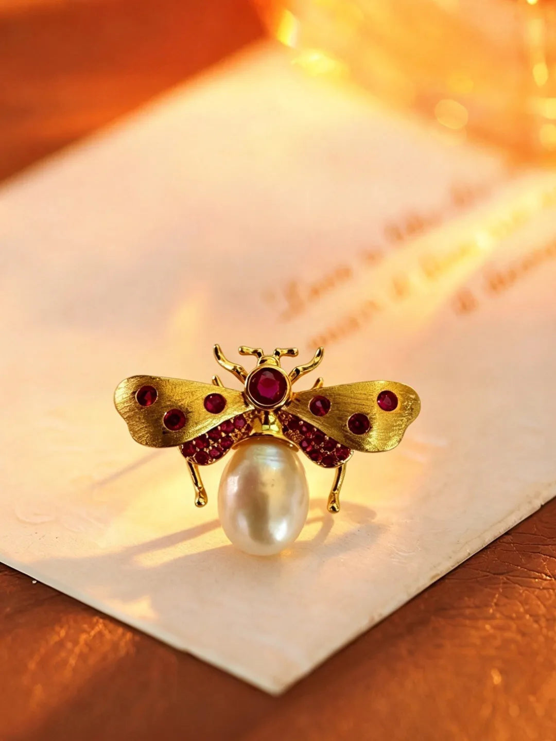 BEE CHARM BROOCH