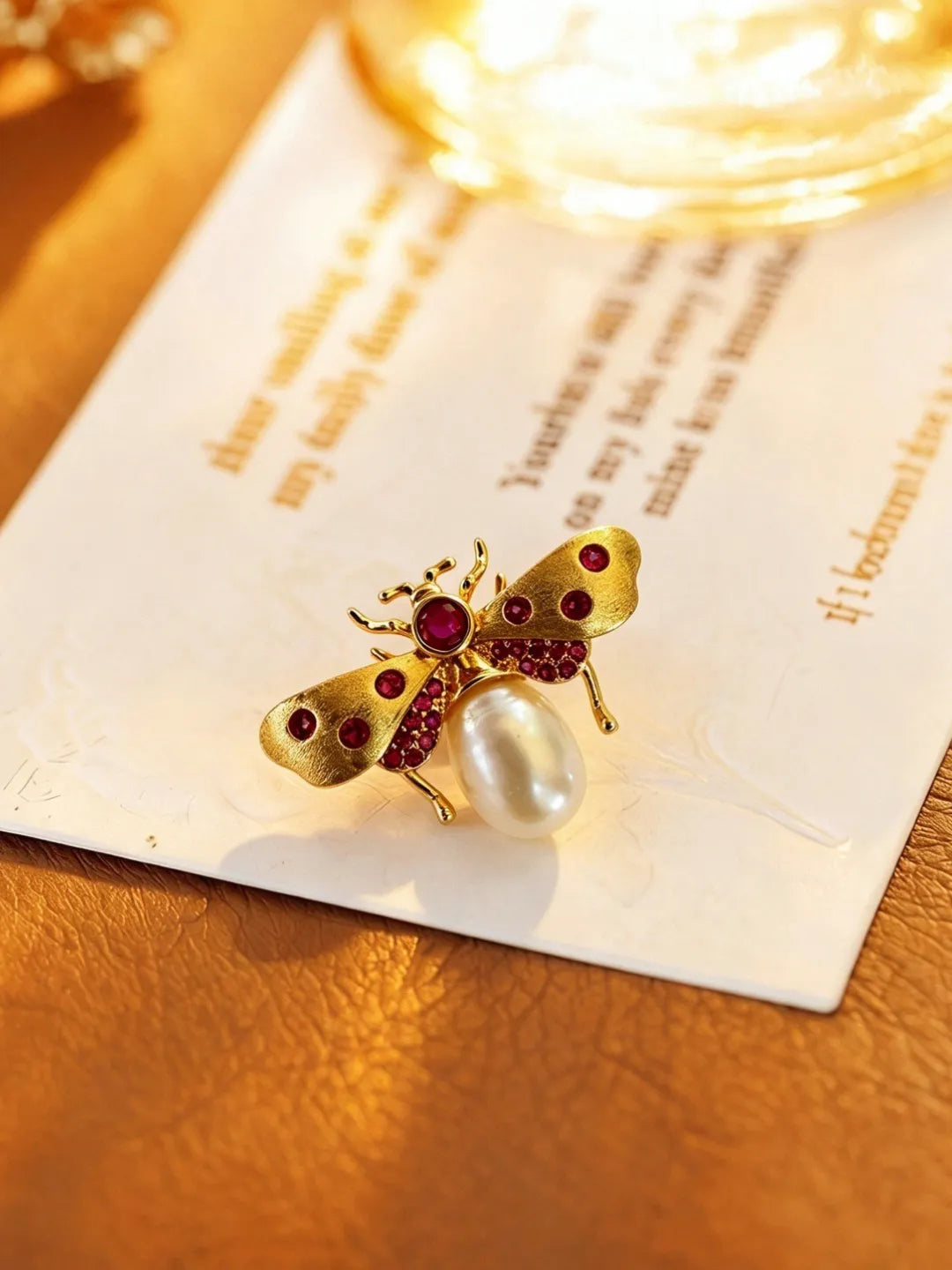 BEE CHARM BROOCH