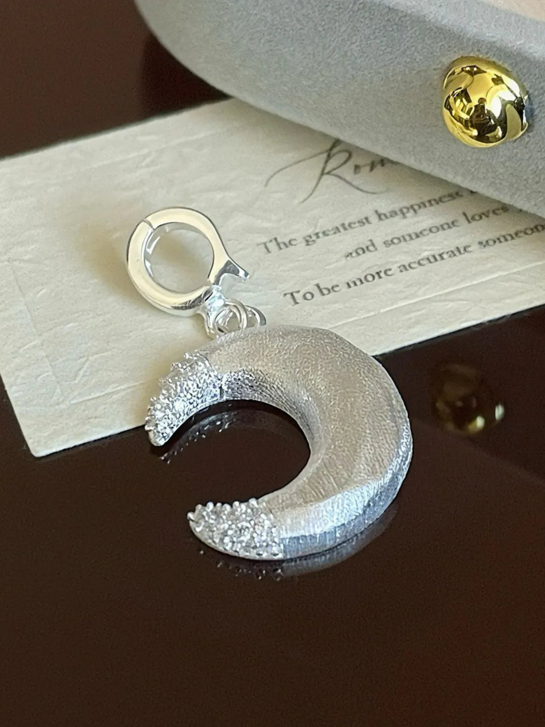 MATTE MOON PENDANT