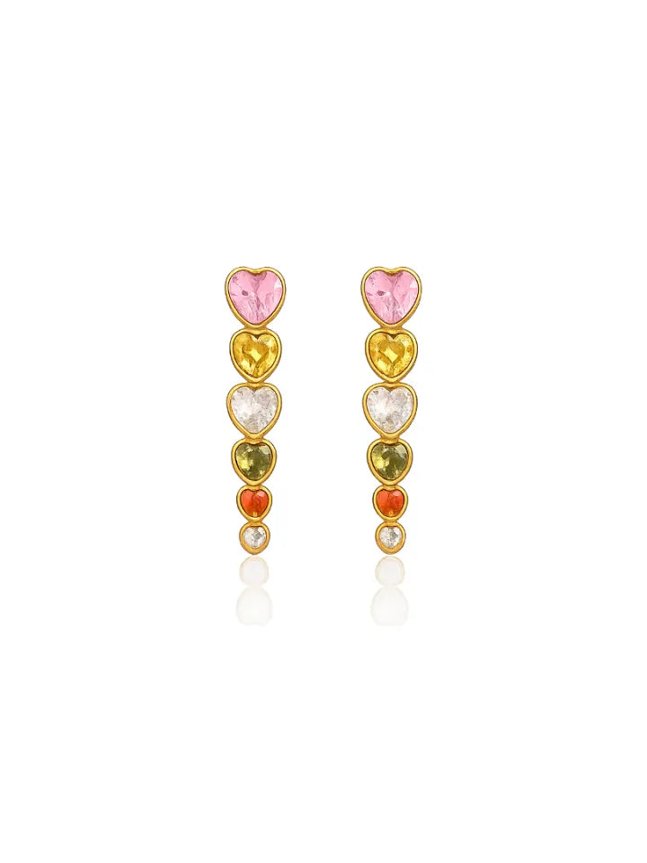 COLOR ZIRCON EARRINGS