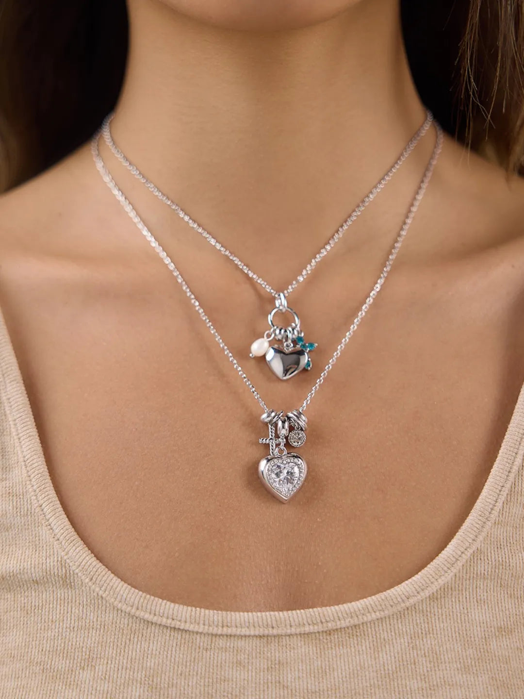 HEART CROSS NECKLACE
