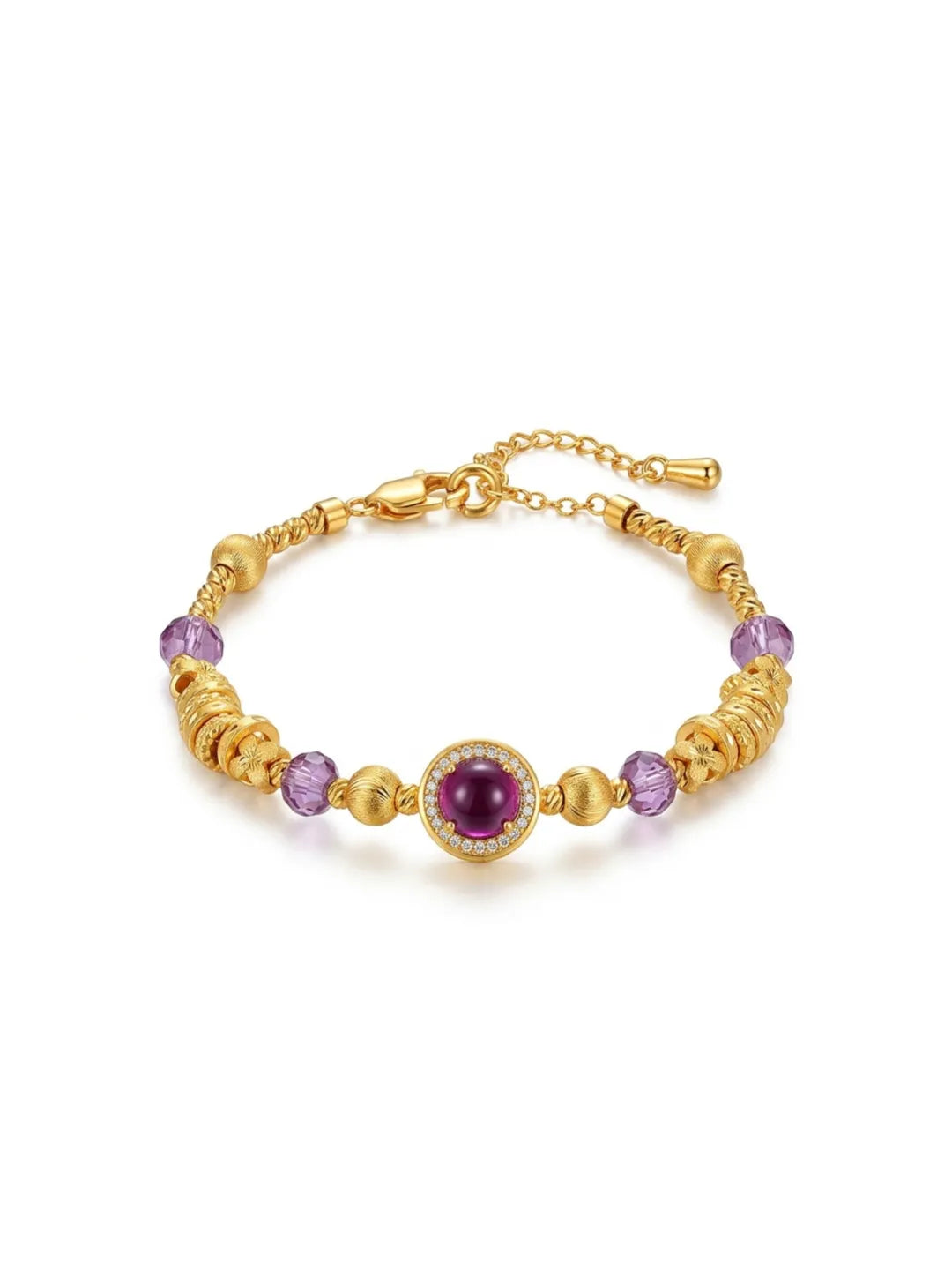 PURPLE BEAD BRACELET