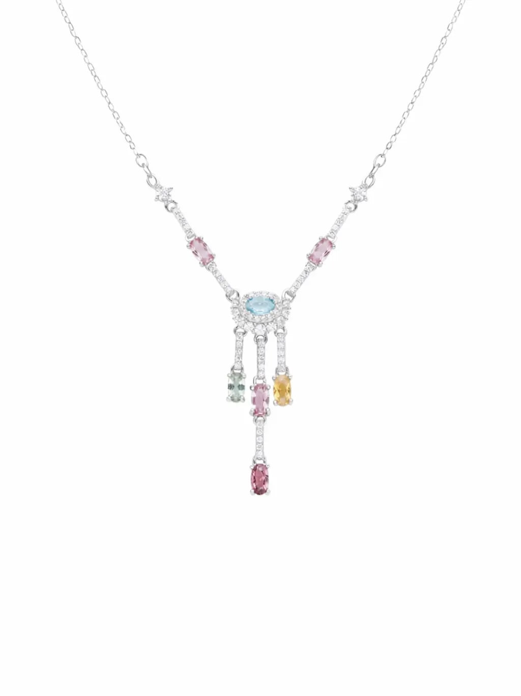 TOURMALINE SILVER NECKLACE