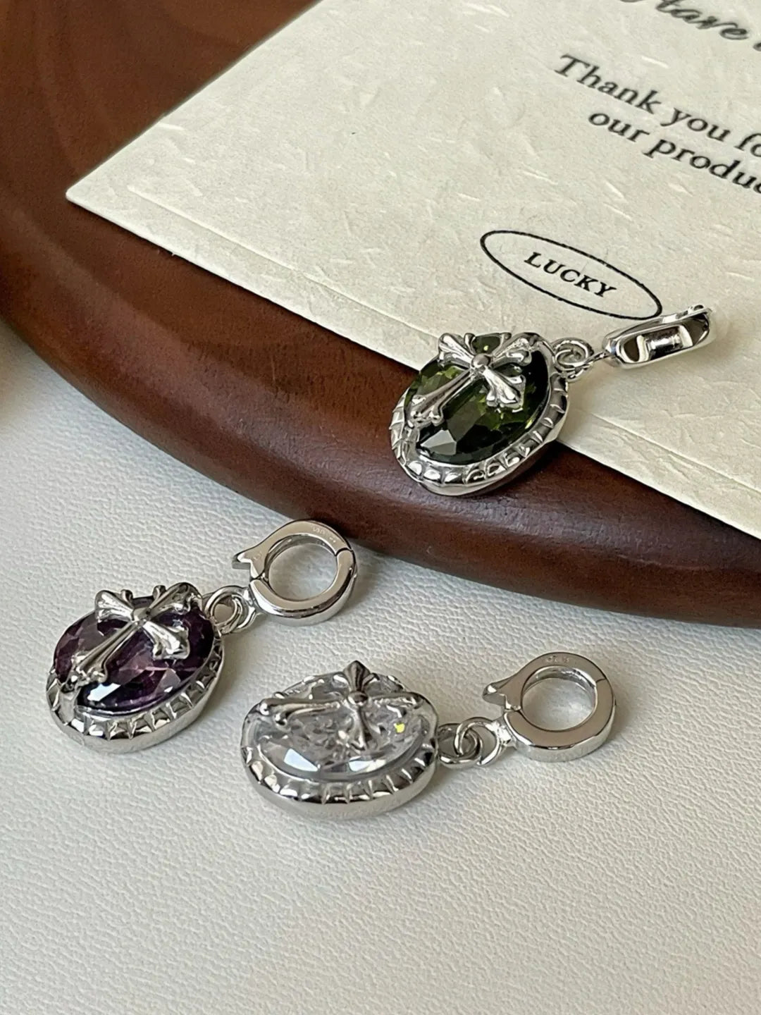 OVAL CROSS PENDANT