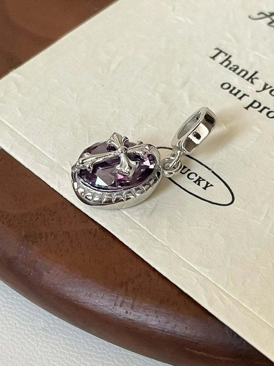 OVAL CROSS PENDANT