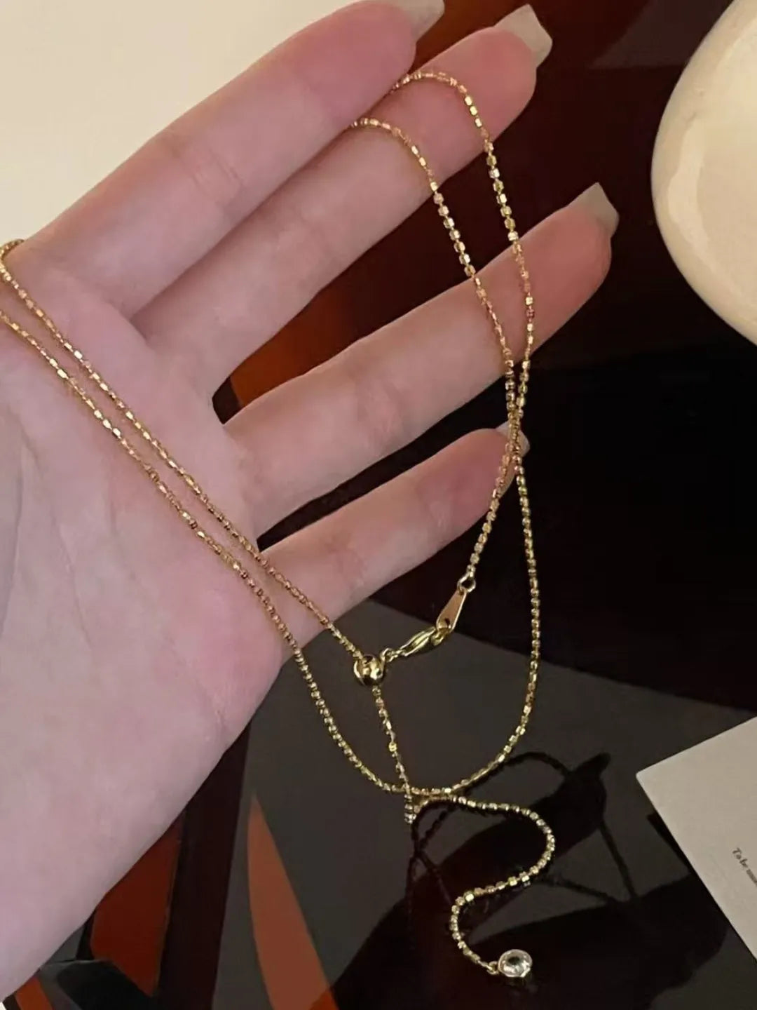 SLIDE BALL CHAIN NECKLACE