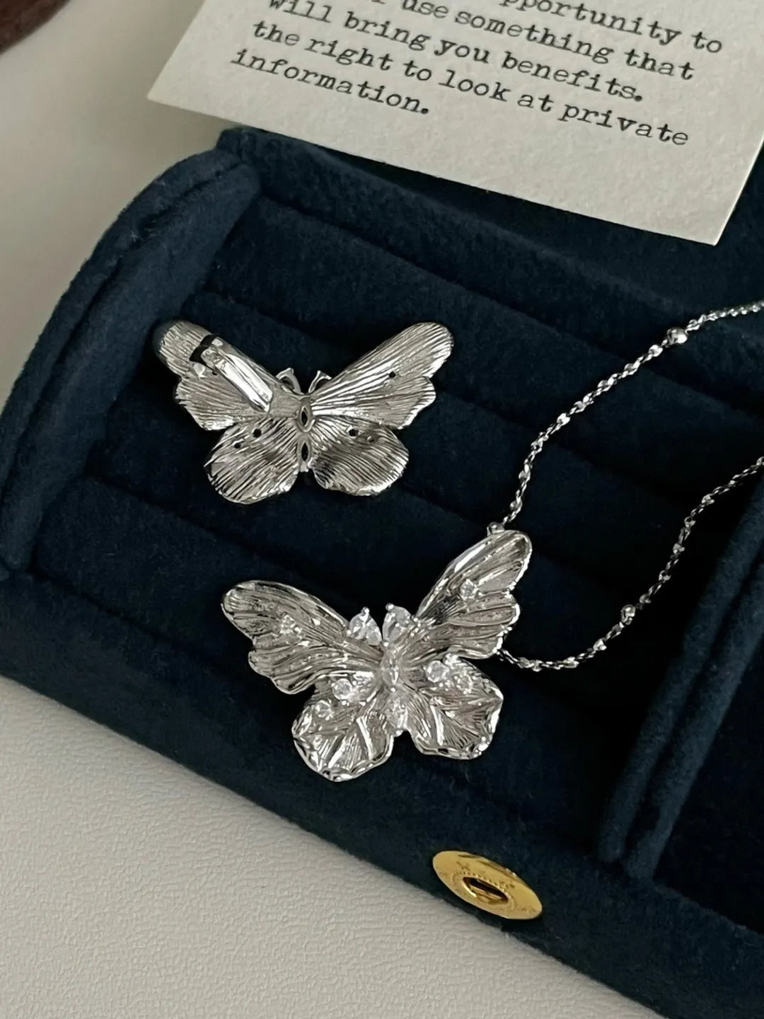 CZ BUTTERFLY PENDANT