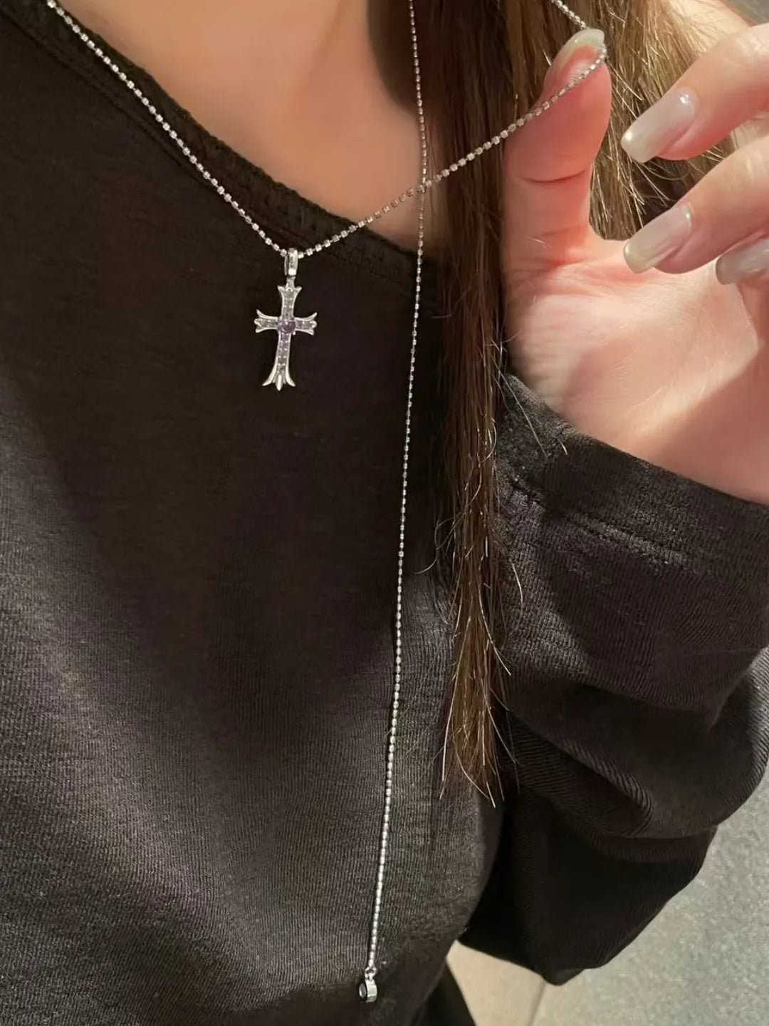 CZ CROSS PENDANT