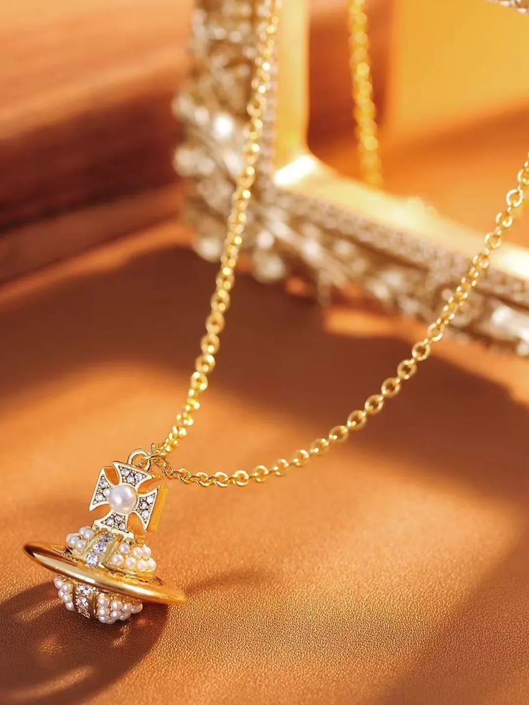 SATURN ORBIT NECKLACE