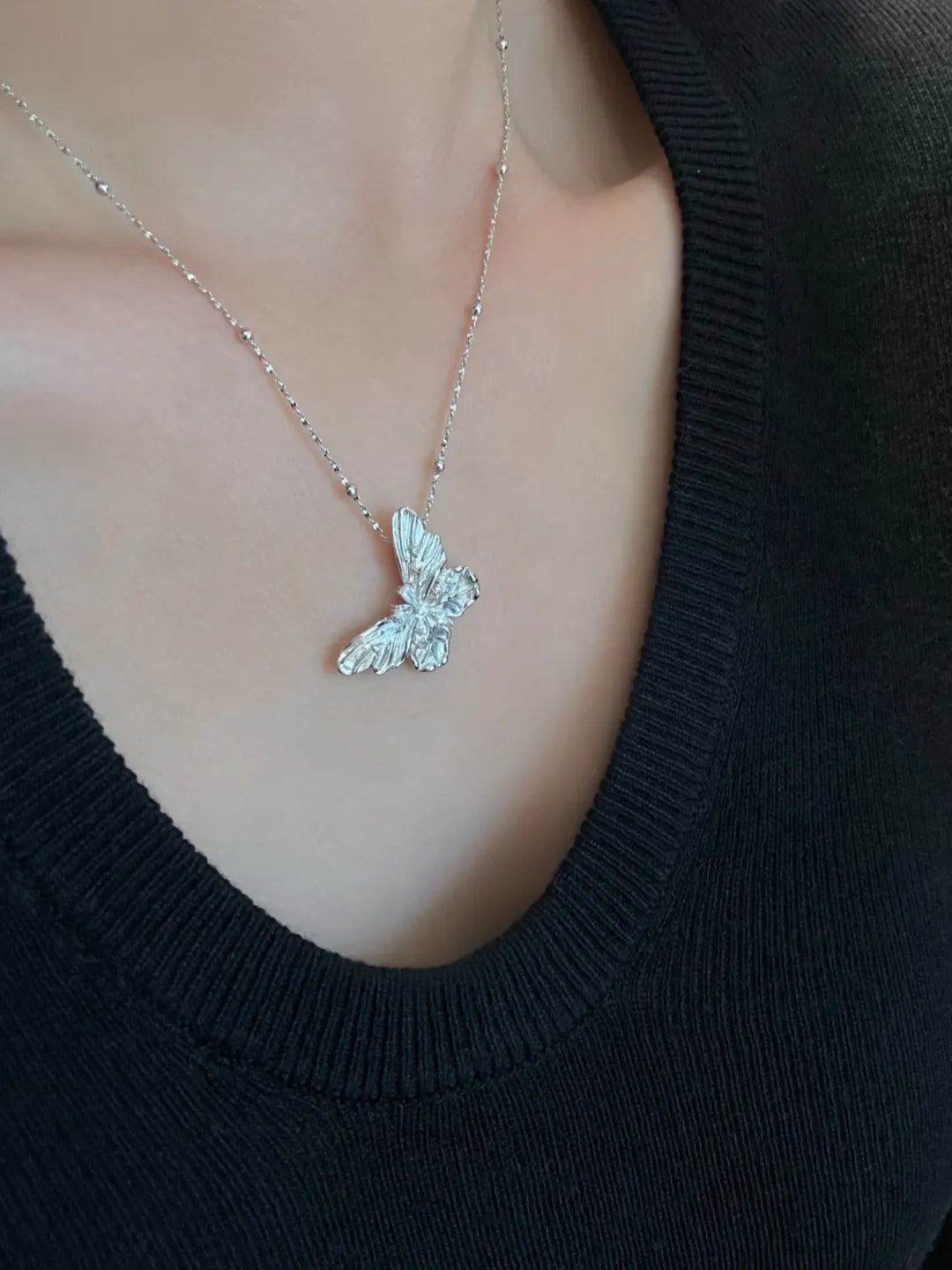 CZ BUTTERFLY PENDANT