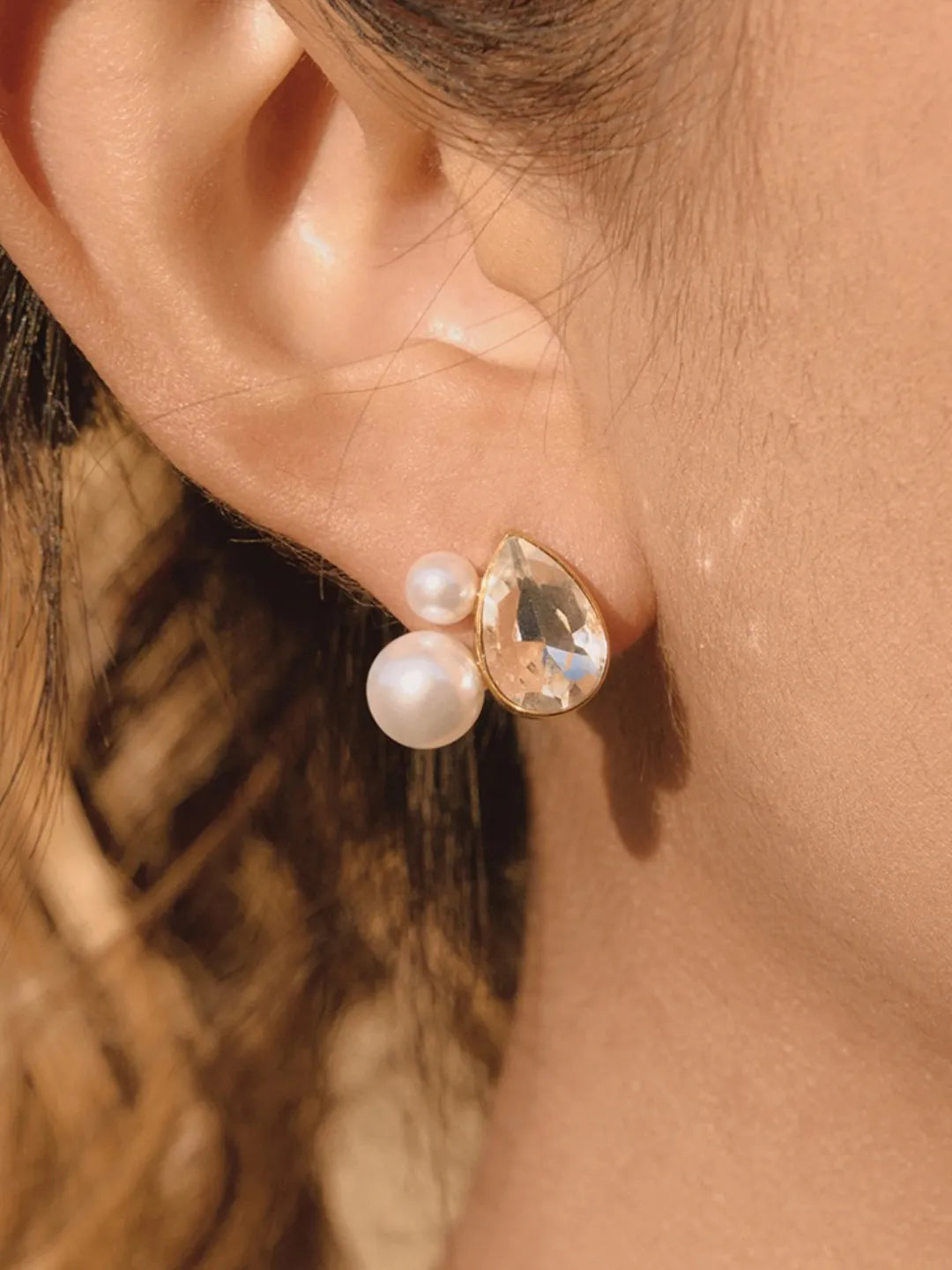 PEARL CZ STUDS