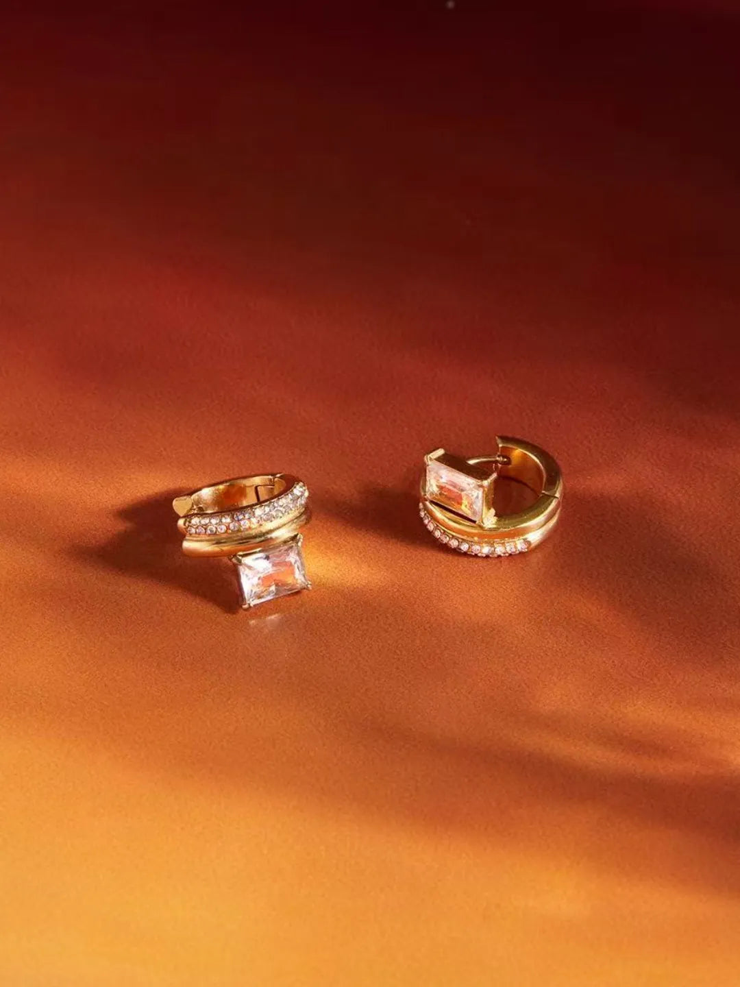 CZ HOOP EARRINGS