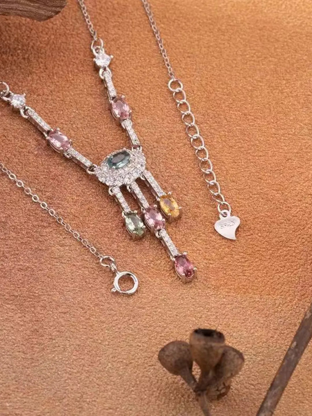 TOURMALINE SILVER NECKLACE