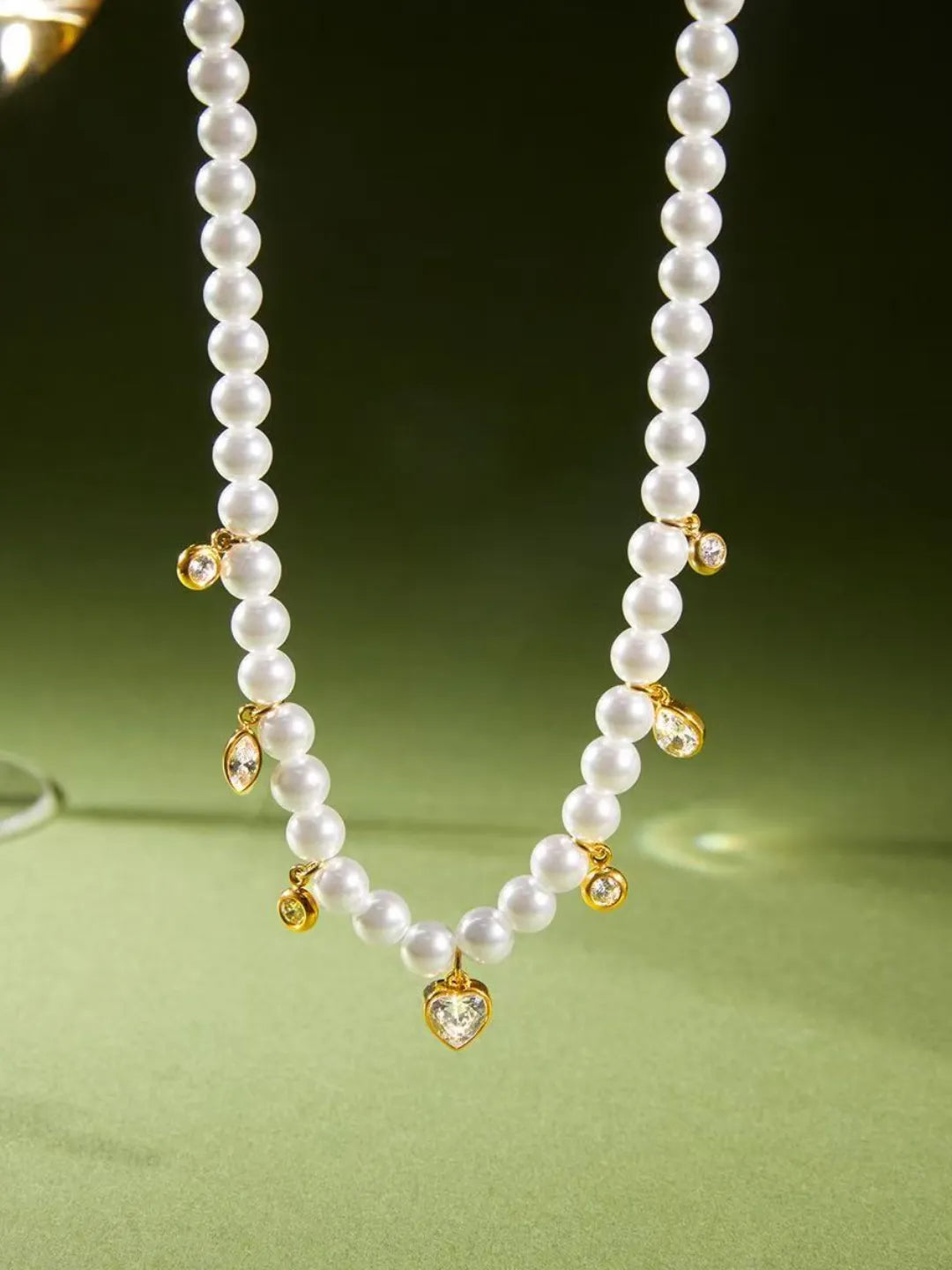 PEARL CZ NECKLACE