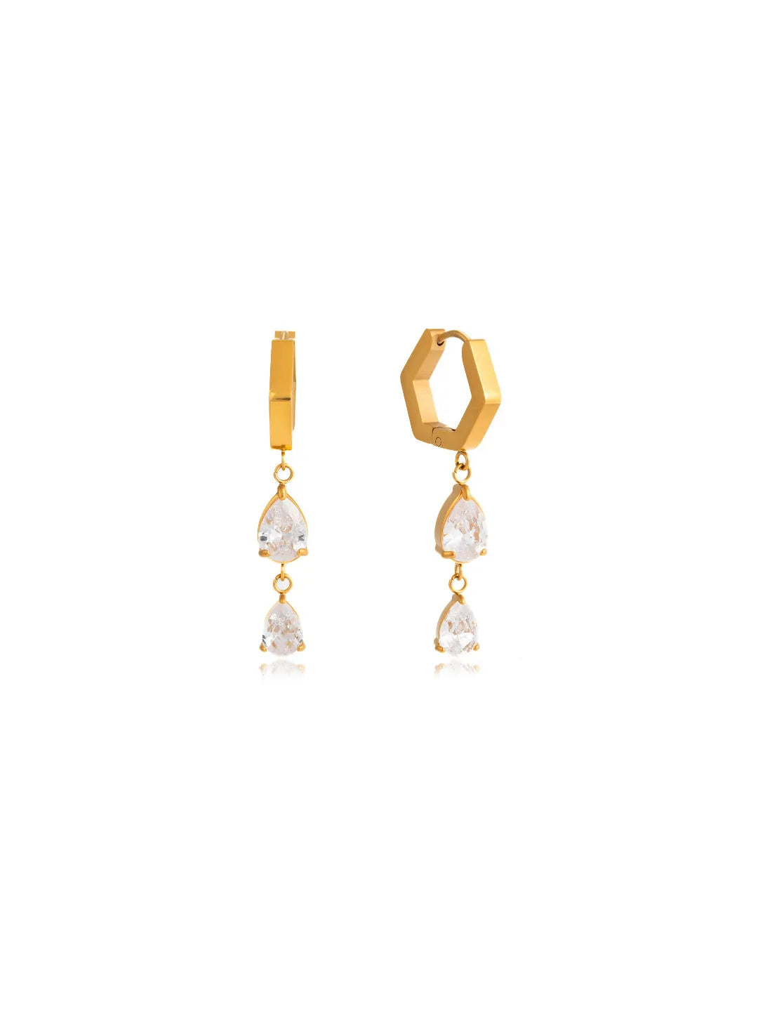 CZ DROP EARRINGS