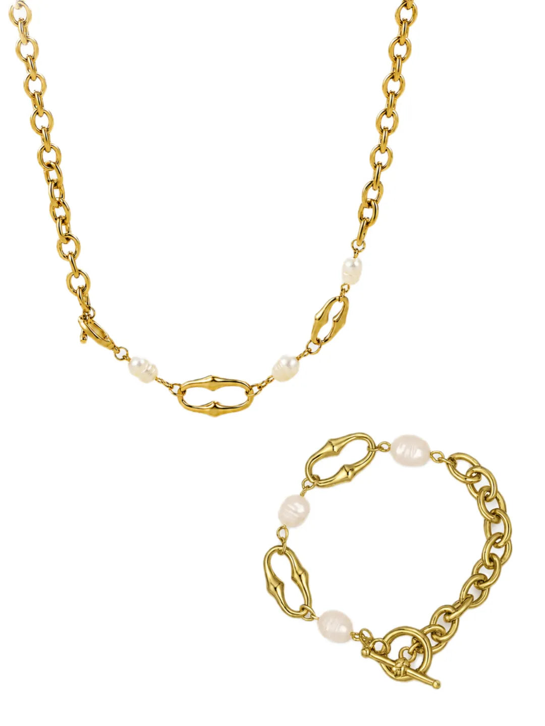 T BAR PEARL SET