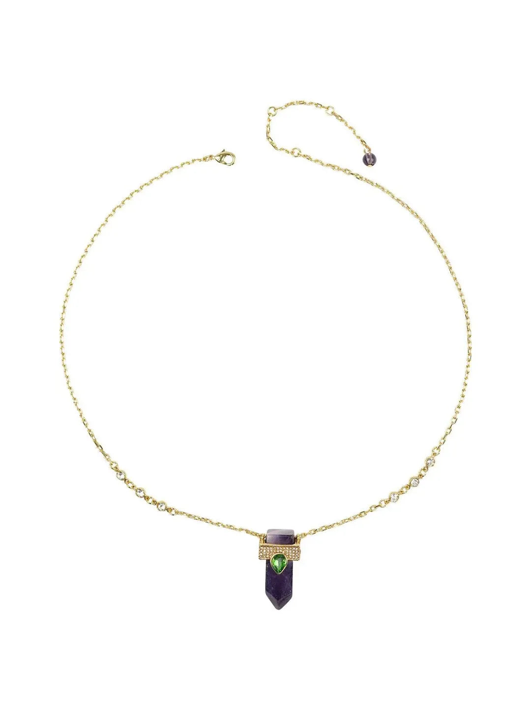 PURPLE GEM PENDANT SET