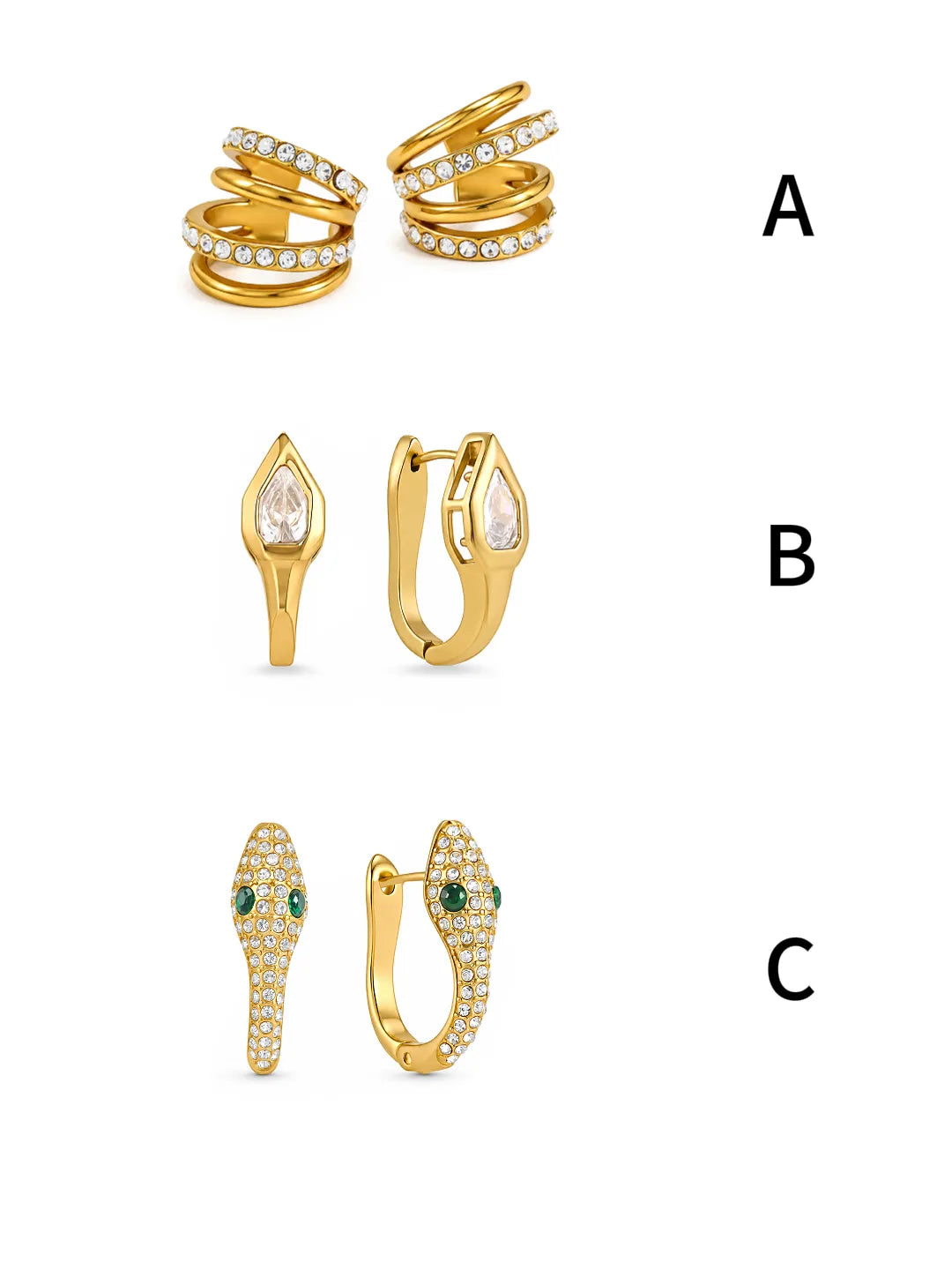 SERPENT GLOW EARRINGS