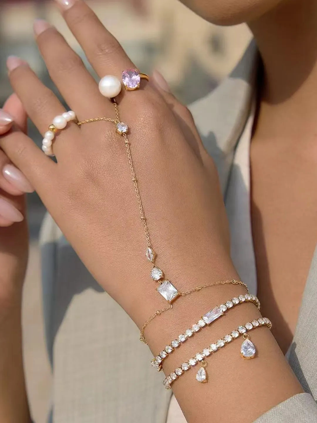 TEARDROP CZ BRACELET