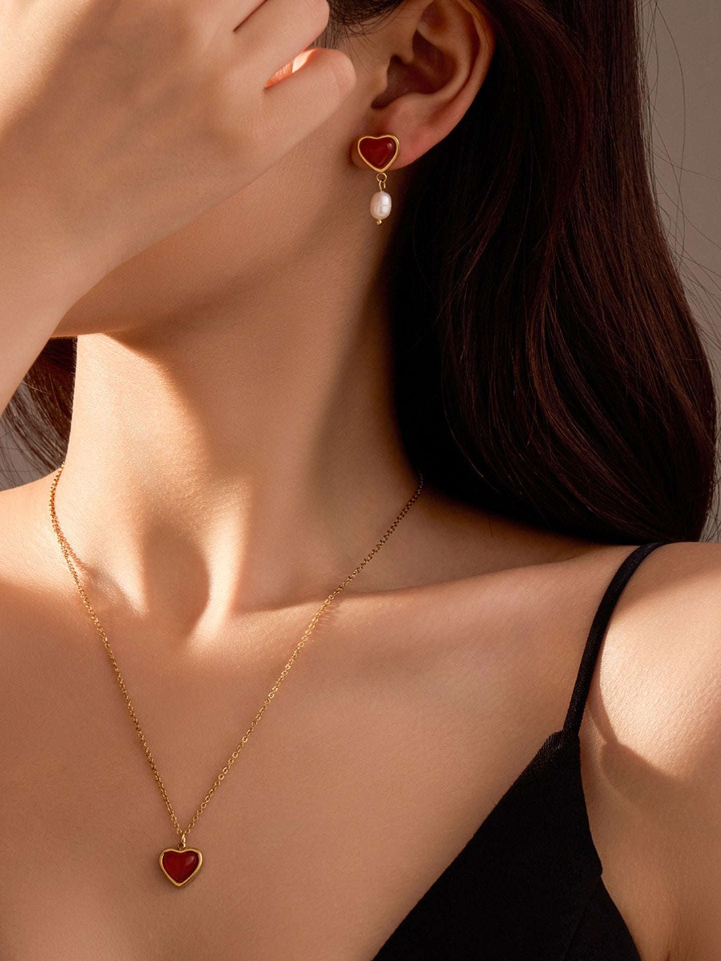 PEARL HEART SET