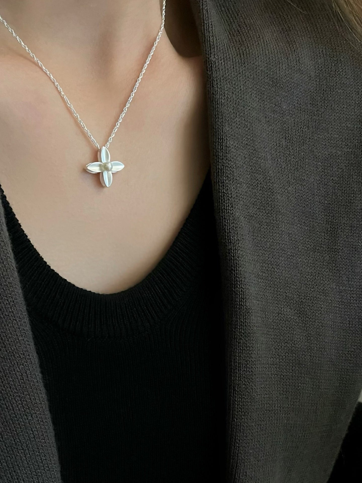 COLLIER À QUATRE FEUILLES