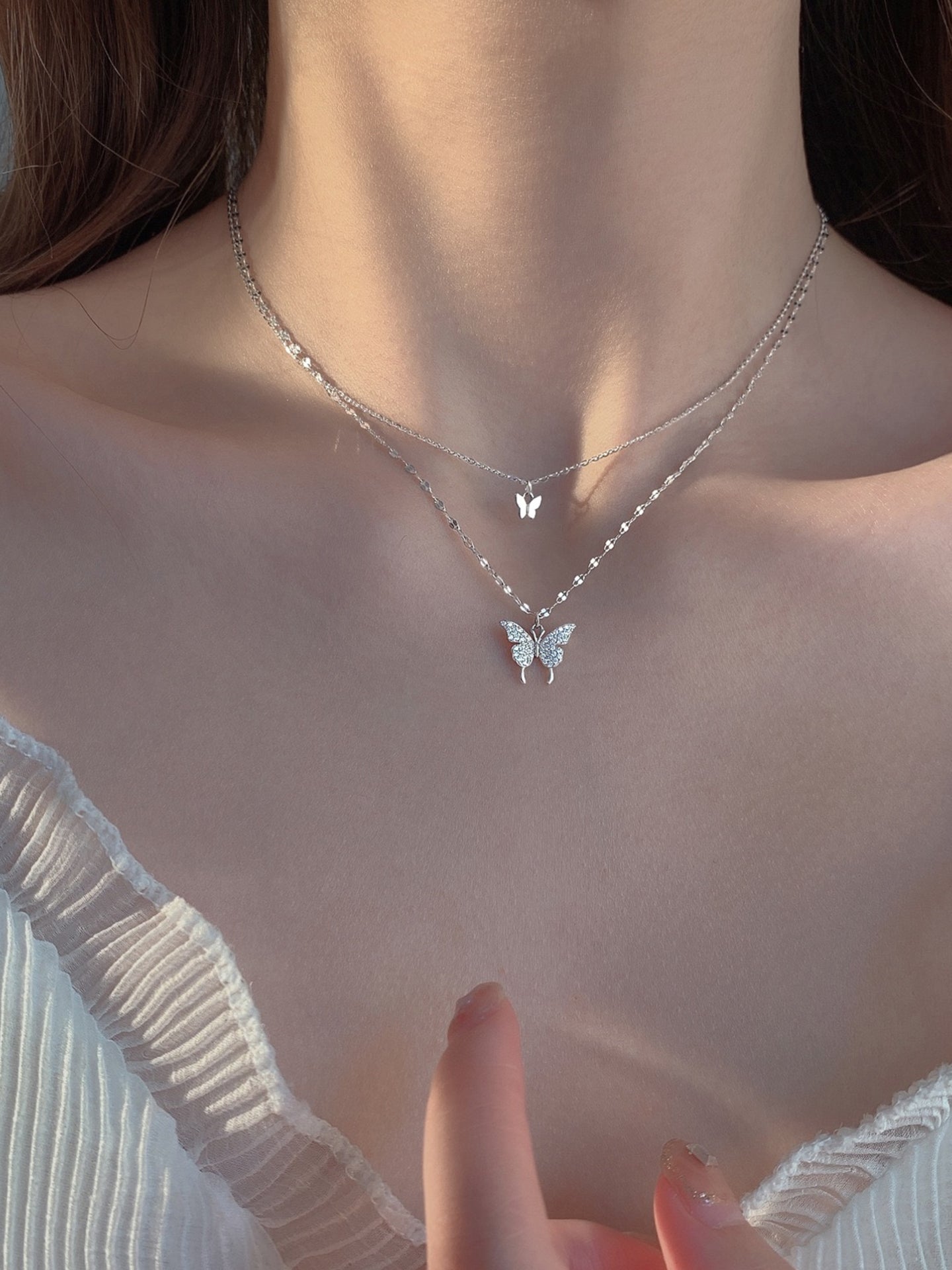 COLLIER DOUBLE PAPILLON