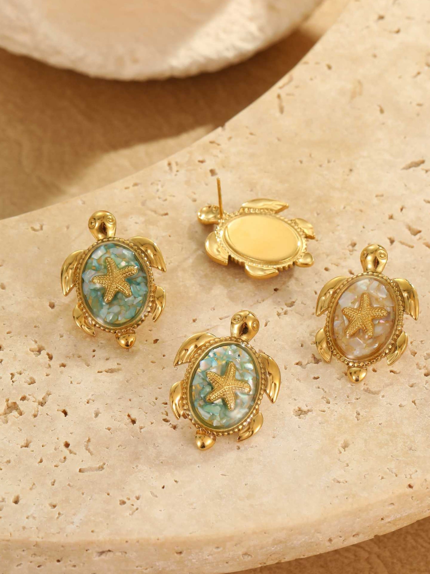 STARFISH TURTLE EARRINGS