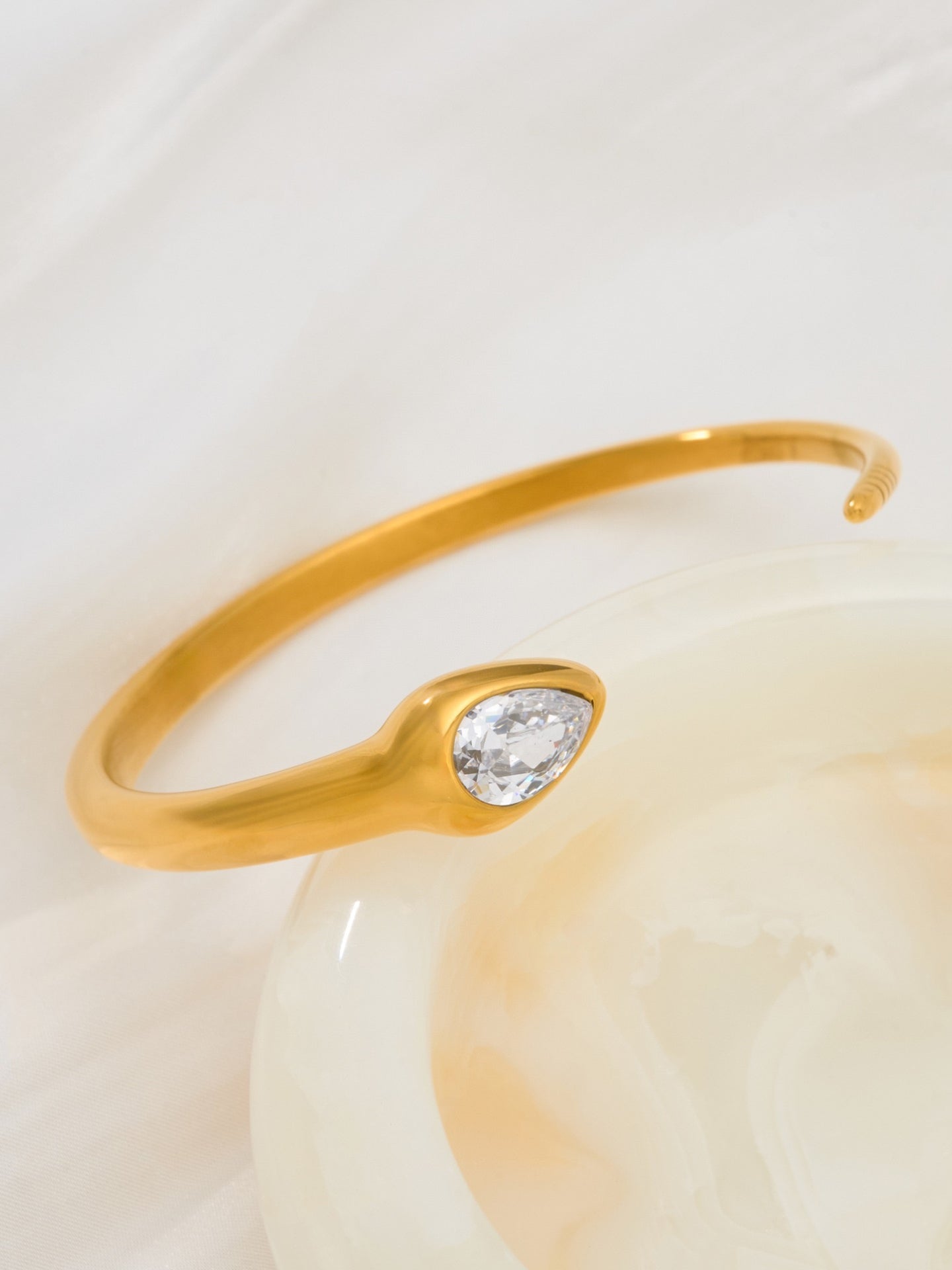 SERPENT ZIRCON BANGLE