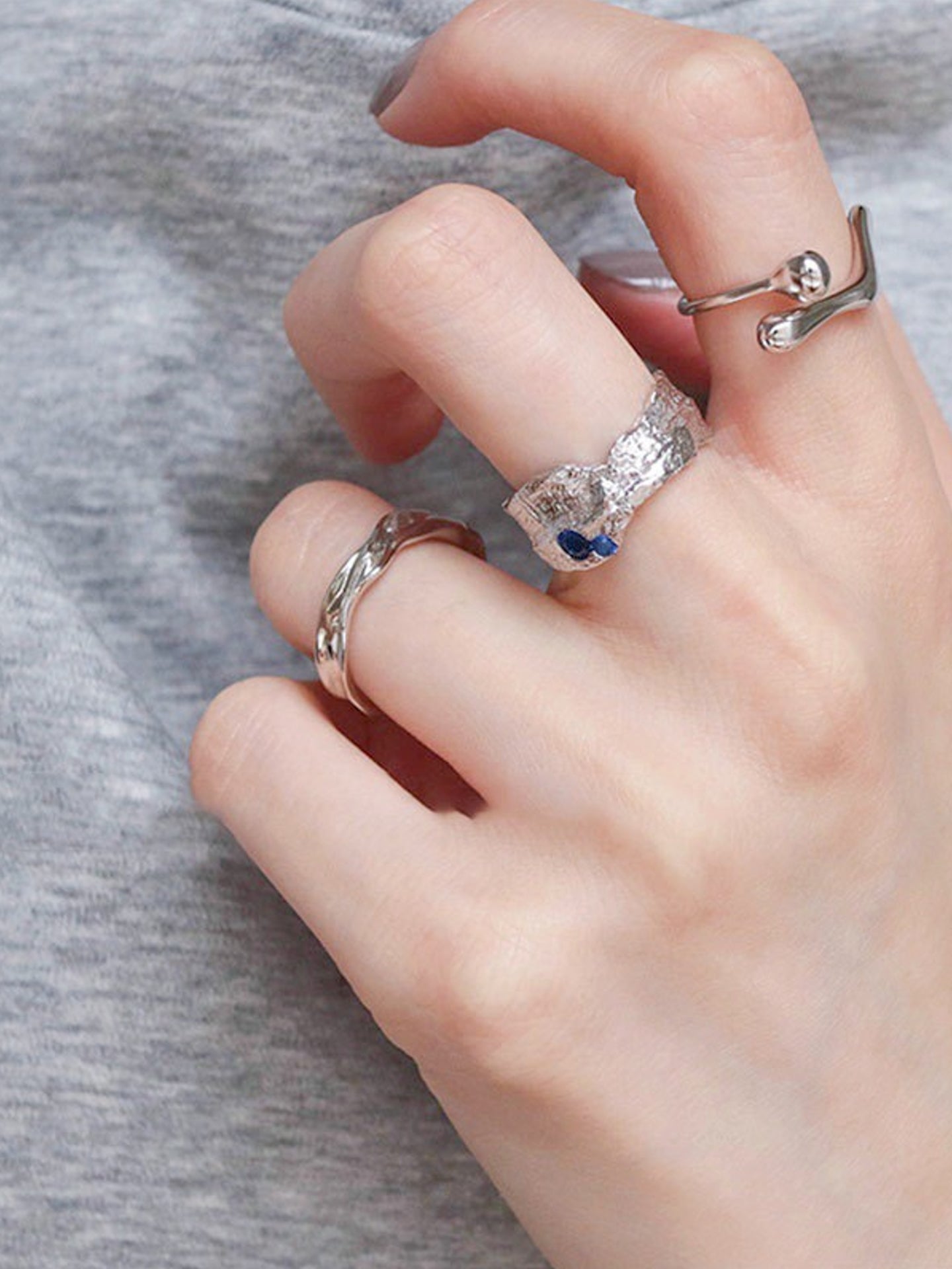 MOLTEN ZIRCON RING