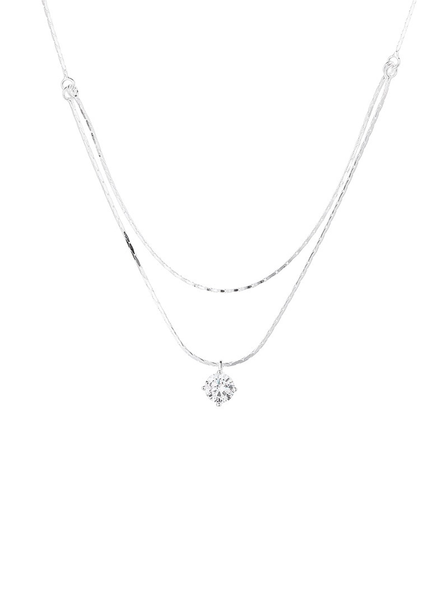 SINGLE DIAMOND NECKLACE