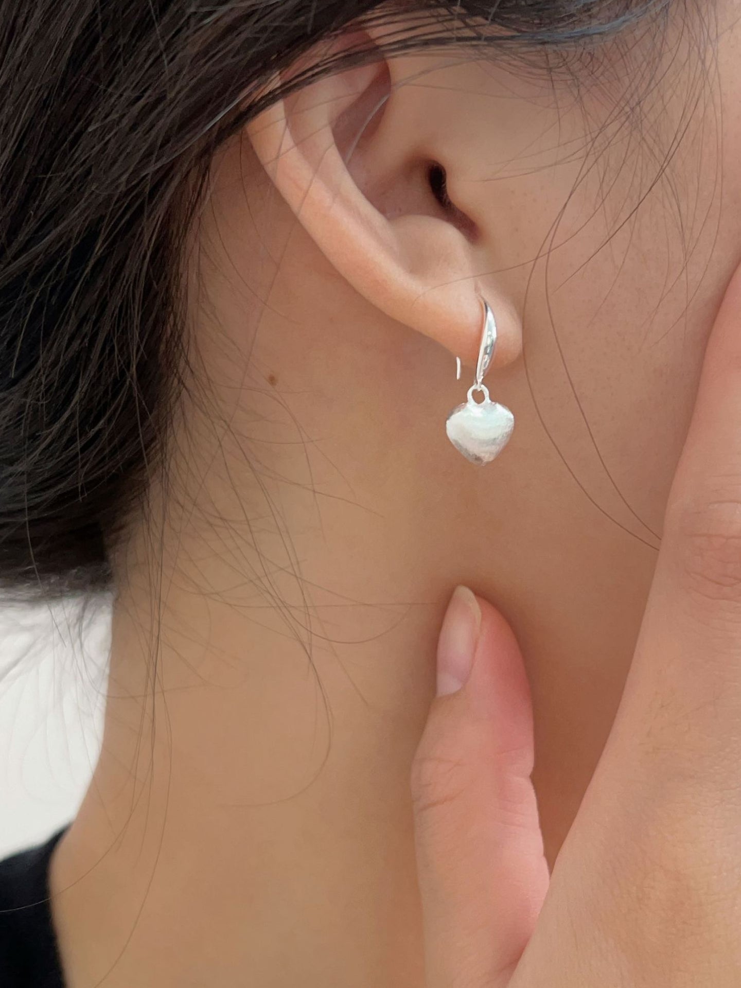 BRUSHED LOVE EARRINGS