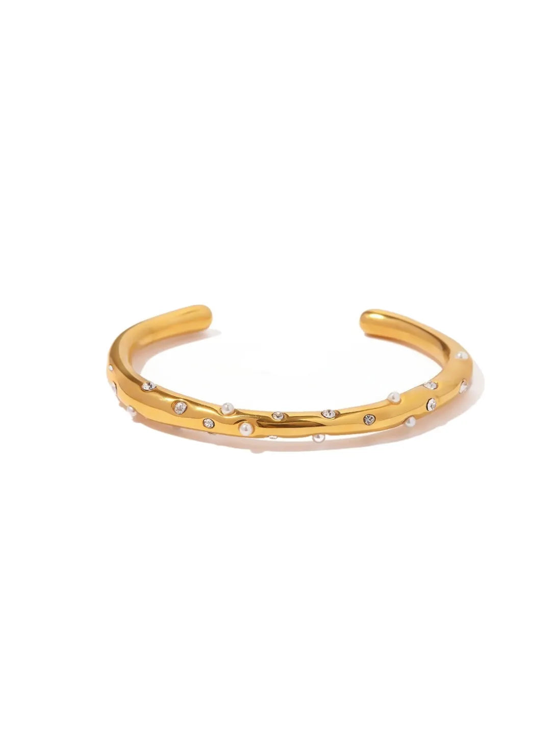 PEARL OPEN BANGLE SET