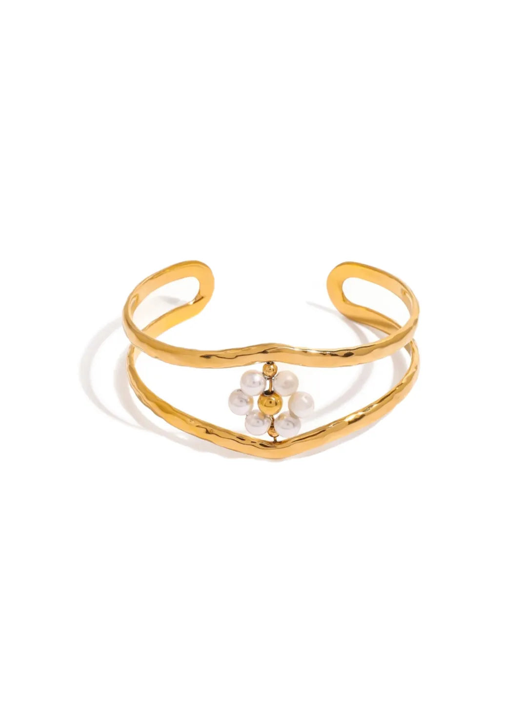 PEARL OPEN BANGLE SET