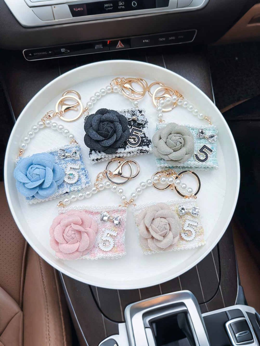 ROSETTE PURSE CHARM