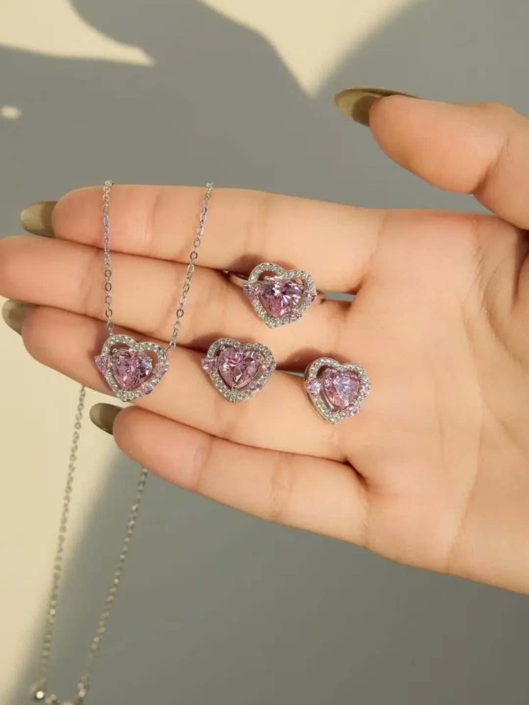 PRINCESS HEART CZ JEWELRY